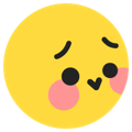 Flushed emoji